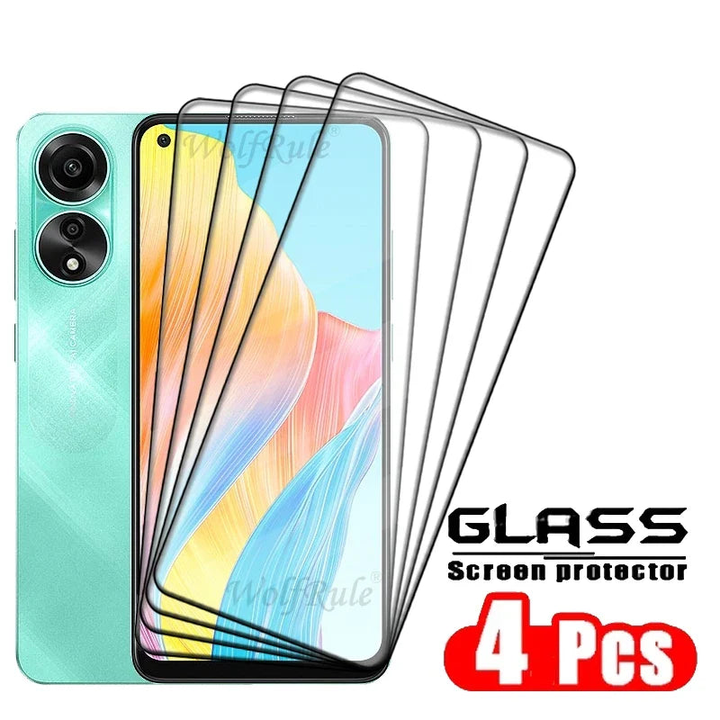 1/2/3/4PCS Full Cover Glass For OPPO A78