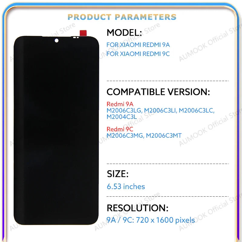 6.53" IPS LCD For Xiaomi Redmi