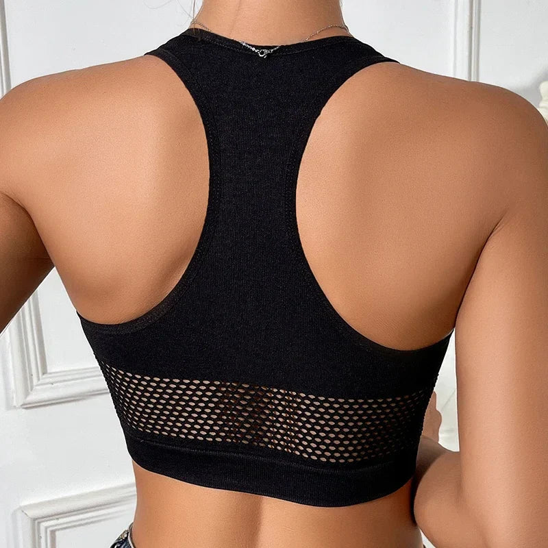 Women Sexy Tank Tops Fishnet Hollow